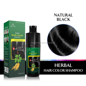 Shampooing de coloration à base de plantes au ginseng naturel sans coloration du cuir chevelu lisse et facile à utiliser pour l'application de teinture à la maison - Product Image 1