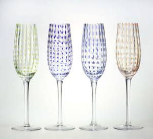 SXGC squisito Design moderno vortica punti blu <span class=keywords><strong>rosa</strong></span> verde colorato di vino rosso <span class=keywords><strong>vetro</strong></span> trasparente gambizzato <span class=keywords><strong>calici</strong></span> - Product Image 4