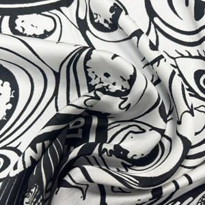 来样定做促销礼品广告女性双面定制设计印花涤纶缎面雪纺丝滑围巾公司 - Product Image 3