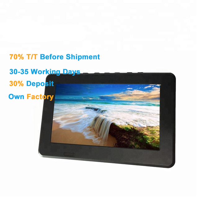 2024 HENGLI 7/9/10.1 Inch Mini DVB T2/ISDB LCD Pocket Digital TV Portable TV Player