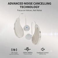 Aides auditives numériques OTC BTE 16 canaux rechargeables à réduction de bruit, miniatures et légères pour pertes auditives légères à modérées
