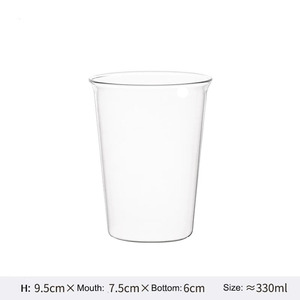 Alta Borosilicato Clear Color 300ml Copo De Café De Vidro Simples e Elegante Utensílios De Café <span class=keywords><strong>Ware</strong></span> - Product Image 5