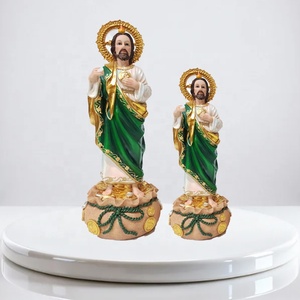 Statua di <span class=keywords><strong>San</strong></span> Giuda Taddeo in Resina da 8 Pollici, Souvenir Cristiano, Figurina Decorativa per Casa, Regalo Personalizzabile - Product Image 1