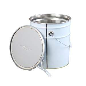 Cubo de tambor único de 20l más vendido, metal y estaño de plástico impreso personalizado con soporte de promoción del fabricante - Product Image 1