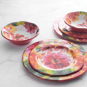 Giardino di Rose modello moderno rosso di plastica melamina <span class=keywords><strong>cena</strong></span> ware oggetti per <span class=keywords><strong>la</strong></span> casa - Product Image 2