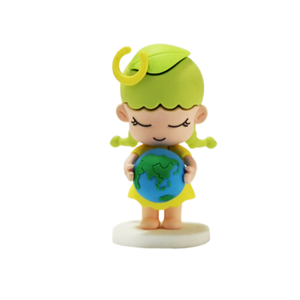 Eco-Friendly <strong>Hand</strong>-Painted Resin Artistic Figurine Girl <strong>Holding</strong> <strong>Globe</strong> Desk Ornament Room Decor Educational Kids Gift - Product Image 5