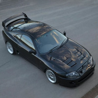 Capot avant en fibre de carbone de haute qualité de style TS pour Toyota GR Supra A80 MK4 1993-2002, capots de moteur, kit carrosserie