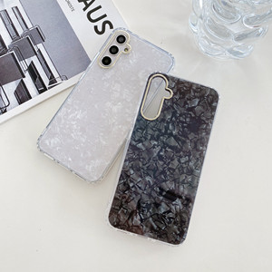 Mignon Femmes Style Doux IMD Cas pour <span class=keywords><strong>Samsung</strong></span> A14 A34 <span class=keywords><strong>A52</strong></span> A53 A54 S22 S23 Paillettes Translucide Perle Jade Motif Shell Cas - Product Image 3