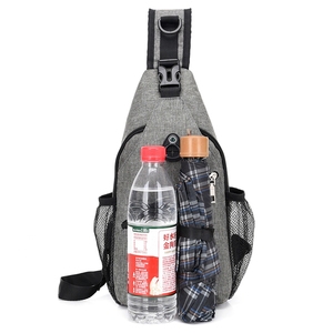 Custom logo BRANDED's Vogue Korean nylon raincoat breasted breasted MENS usb sports messenger bag - Product Image 2