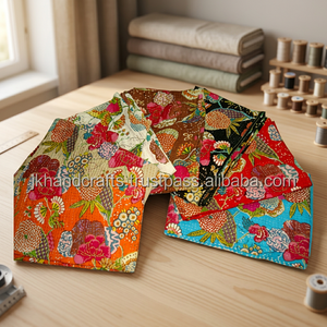 Venta al por mayor Lote Hecho a mano Vintage Sari Topical Kantha Indian Edredón - Product Image 3