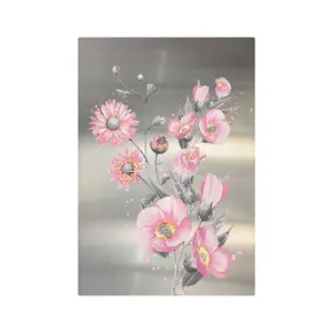 Hotel Decoration Factory mass production first-hand price Modern Flower Picture ArtWork Printing on Aluminum