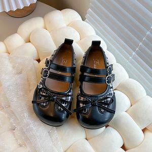 Chaussures Mary Jane pour filles, chaussures plates en cuir PU avec nœud papillon, semelle souple pour enfants filles, printemps automne - Product Image 4