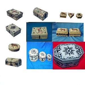 Decorative Horn & Bone Jewelry <b>Storage</b> <b>Box</b> with Christmas Design for Organizing Jewelry Packaging From India - Product Image 4