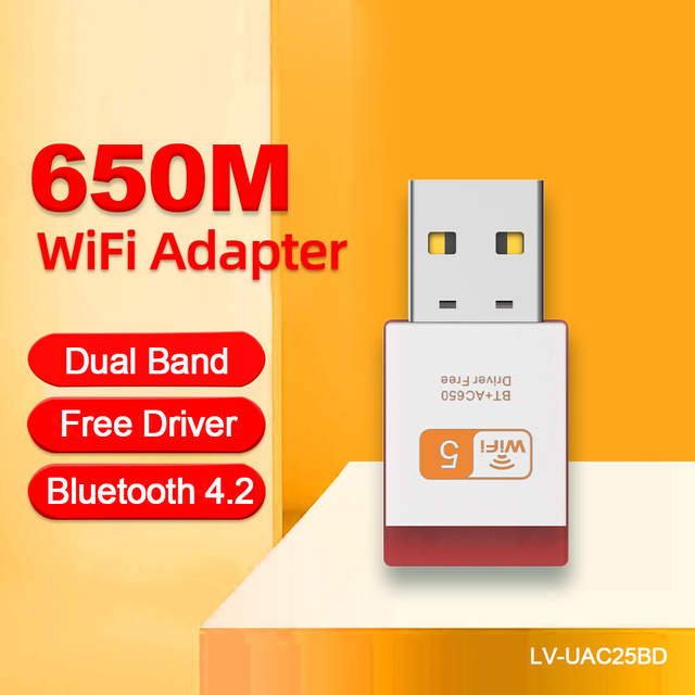 ALFA Network Wireless Bluetooth4.2 USB Adapter with Free Driver Mini USB Dongle for Dual Band 5G Network Card Wireless Receiver