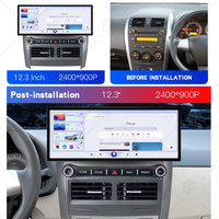 Autoradio Android 12,3 pouces 4+64G Lecteur DVD de voiture Système audio GPS Autoradio Carplay DSP 4G LTE pour Toyota Corolla 2007-2013