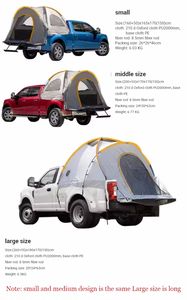 Tente de voiture multifonctionnelle bon marché d'usine, tissu Oxford, imperméable, pliable, deux couches, tente de coffre arrière pour pick-up - Product Image 5