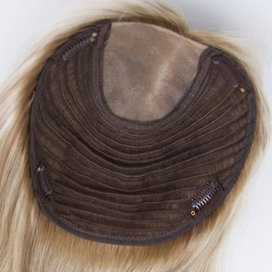 ท็อปเปอร์ผมแท้แบบโมโนเวฟ สีบาลายาจ 12 นิ้ว ผมแท้บริสุทธิ์ - Product Image 1