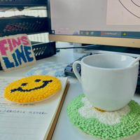 Müttertag Großhandel Geschenke Blume Punch-Nadel-Unterstützer Handwerk Tasse Teppich-Unterstützer