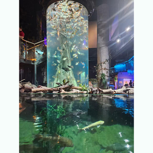 <span class=keywords><strong>Aquarium</strong></span> cylindrique en acrylique transparent de grande taille, personnalisé en usine, pour méduses, avec éclairage coloré, magnifique - Product Image 6