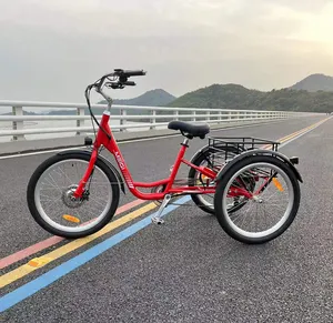 Ezreal eua armazém de bicicleta elétrica adulto, bicicleta com três rodas, 750w, bicicleta elétrica, 24 '', triciclo elétrico, caminhada