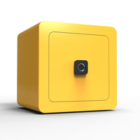 Coloré maison hôtel sécurité Smart Mini argent empreinte digitale coffre-fort numérique électronique petit coffre-fort avec serrure