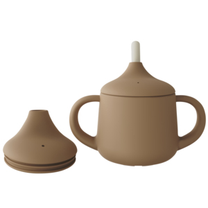 Toddler Transition 120ml <span class=keywords><strong>Bec</strong></span> souple et poignées Incassable Easy Grip 2 en 1 Sip Straw Training Cup pour bébé Silicone Sippy Cup - Product Image 4