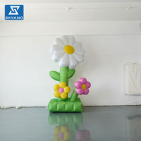 Modèle de combinaison de plantes et de fleurs gonflables personnalisées pour la décoration publicitaire d'événements commerciaux en plein air