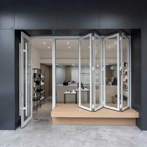 Portes coulissantes pliantes en alliage d'aluminium, pour buanderie, atelier automobile, balcon, jardin - Product Image 1