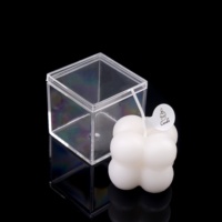 Petites Bougies Cadeaux pour Invités de Mariage, Faveurs Personnalisées en Forme de Cube Bulle, Présentoir de Cadeaux de Mariage
