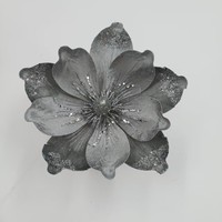 Fleur de pivoine artificielle haut de gamme en tissu, ornée de sequins, décoration florale, style vintage européen et américain, Noël