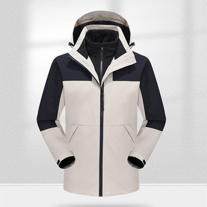 Arctic Fleece Outdoor Windproof Waterproof 3-in-1 Jacket Unisex Full Sleeve With Removable Liner - Product Image 3