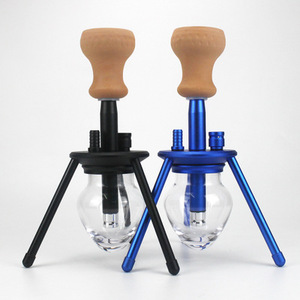 Mini trípode de aluminio portátil para shisha hookah, trípode de tres patas, tamaño de viaje, creativo, gran oferta - Product Image 2