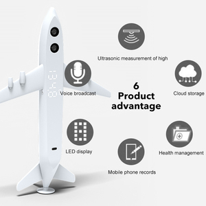 Pengukur tinggi badan Digital untuk anak-anak, instrumen pengukur tinggi badan presisi tinggi 200cm dengan pesawat terbang - Product Image 3