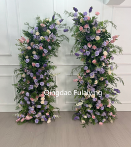 Dekorasi pernikahan bunga mawar buatan, lengkungan bunga klakson dekorasi untuk latar belakang pesta pernikahan - Product Image 5