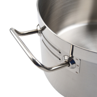 Set Panci Sup Bahan Stainless Steel Berkualitas Tinggi, Panci Masak Kapasitas Besar, Peralatan Masak Berkualitas Tinggi, Marmite Ollas