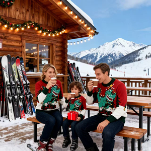 Nouveautés Hiver : Pulls Tricotés Famille Renne de Noël Parent-Enfant 100% Coton – Ensemble Décontracté à Motif Dessin Animé - Product Image 1