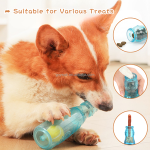 Giocattoli Interattivi per Cani 3-in-1 con <span class=keywords><strong>Squeaker</strong></span>, Palla da Tennis e Dispenser di Snack - Product Image 5