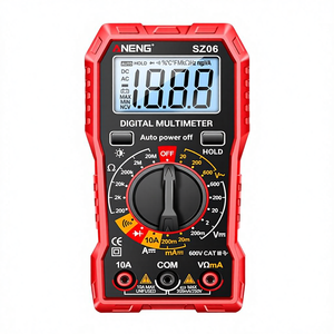 Medidor de Voltaje y Resistencia SZ06, Amperímetro, Voltímetro, Pantalla LCD con Retroiluminación, Función de Retención Automática de Energía para Electricistas - Product Image 1