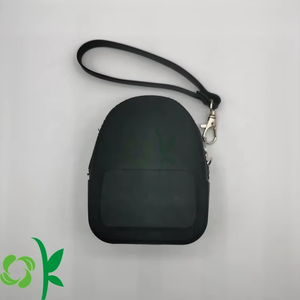 OKSILICONE Customized Design Promotion Gift Wholesale Silicone Coin Purse Bag with Zipper for Decoration Silicone Child Storage - Product Image 5