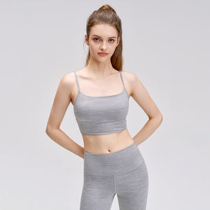 Sujetador deportivo de yoga transpirable para mujer con tirantes finos, sensación de segunda piel, espalda en U, cuello en U, espalda hermosa, que absorbe la humedad y de secado rápido - Product Image 5