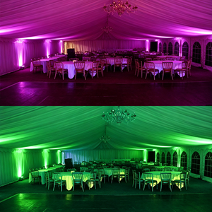 ดีเจดิสโก้เวทีไฟอัพไลท์แบตเตอรี่ไร้สาย RGBWAUV 6*18 วัตต์แบตเตอรี่ไร้สาย Led Par Light กระป๋อง - Product Image 3