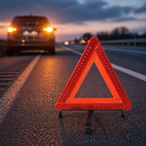 Triángulo de Advertencia de Tráfico LED, Luz Intermitente de Avería para Automóvil, Herramientas de Seguridad de Emergencia - Product Image 1