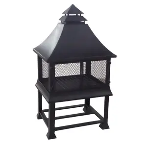 Factory Price Iron Fire Pit Outdoor Outdoor Heaters Fireplace Wood Burning Fire Pit For Backyard Garden