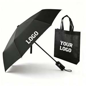 Parapluie personnalisé avec impression de logo, vente en gros, promotionnel, pliable, mini, coupe-vent, UPF50+, cadeau d'affaires, personnalisé - Product Image 1