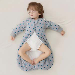 Saco de Dormir Desmontable de Manga Larga 100% Algodón Orgánico para Recién Nacidos, Bebés y Niños Pequeños - Product Image 4