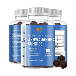 Gomitas de Ashwagandha sin gluten y sin <span class=keywords><strong>gelatina</strong></span> de etiqueta privada como dulces de suplemento de salud para el apoyo inmunológico - Product Image 1