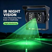 Caméra de recul automatique pour camion à vision nocturne infrarouge 360°, étanche IP68 720P/1080P AHD avec connecteur aviation pour bus, fourgonnette, remorque