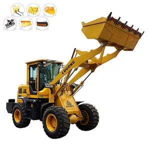 LUGONG T936 profesional produsen 1.8 ton 2t mini baru wheel loader 4 roda drive kecil kompak untuk dijual