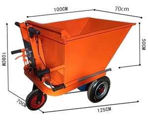 Engineering Tricycle Mortar and Brick Transport Farming Manure Dump Truck Construction Hand Push Ash <b>Bucket</b> Zmf20250704a6 <b>Cheap</b> - Product Image 5