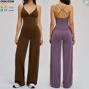 XW-TZ5544-6 Completo Sportivo da Donna a V con Schiena Scavata, Lussuoso ed Elegante, Alta Elasticità, per Yoga, Fitness e Allenamento - Product Image 1